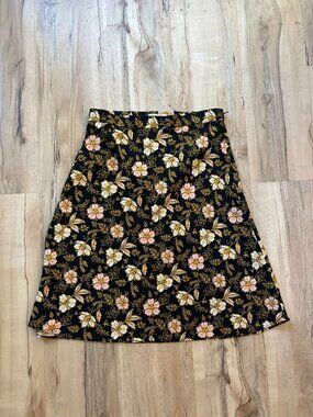 LOFT A-line floral skirt